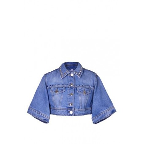 RECORD GIUBBINO DENIM PINKO