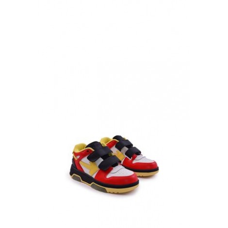 SNEAKERS IN PELLE CON STRAPPO