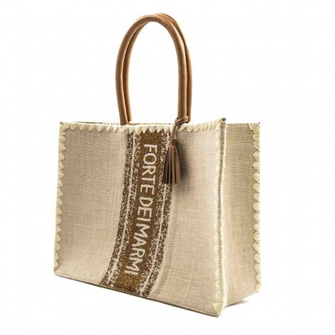 Borsa Donna GOLD WHITE DE SIENA Pelle