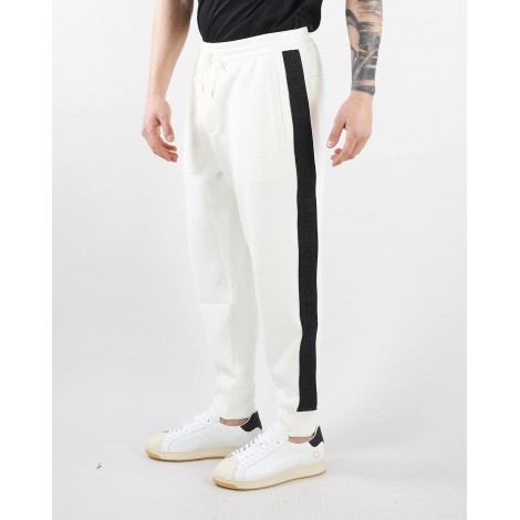 EMPORIO ARMANI Pantaloni jogger in double jersey con tape logo Emporio Armani