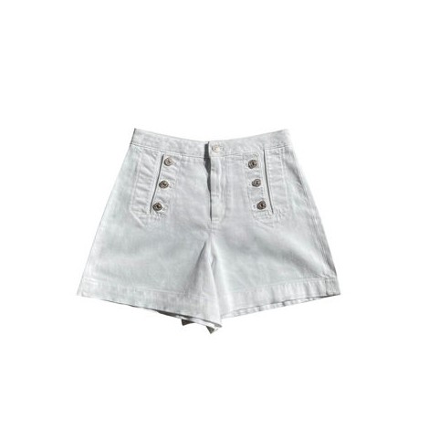 Shorts bianco in jeans