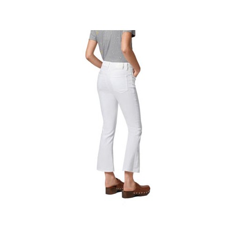 Pantalone Victoria Cropped flare in bull di cotone