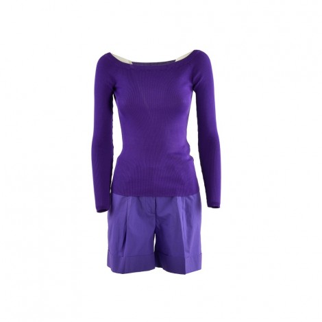 Maglia P.a.r.o.s.h. CIPRIA23 in cotone viola