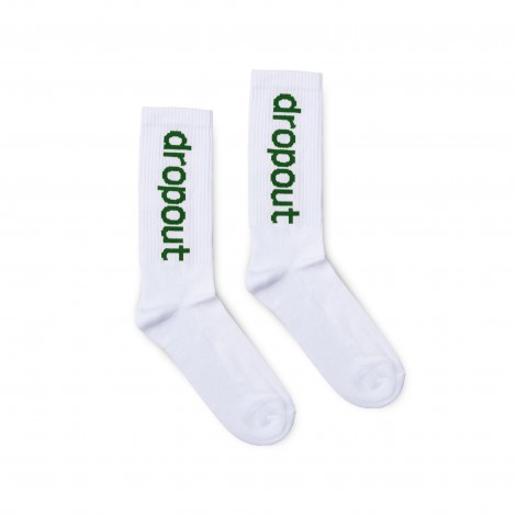 dropout Vertical Logo Socks Green