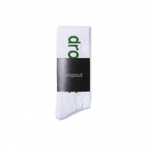 dropout Vertical Logo Socks Green