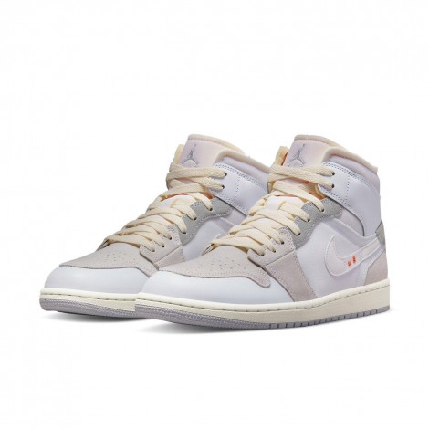 Jordan 1 Mid SE Craft Inside Out White Grey