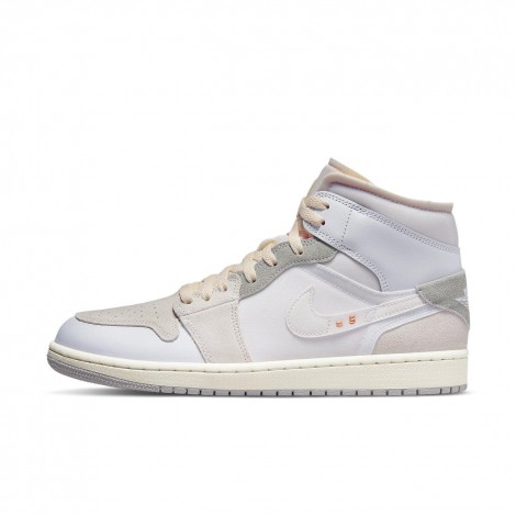 Jordan 1 Mid SE Craft Inside Out White Grey