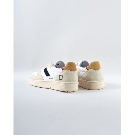 DATE Sneakers Court 2.0 Vintage Calf White Beige D.A.T.E.