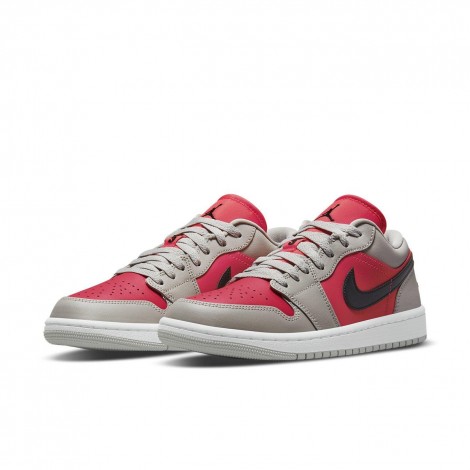 Jordan 1 Retro Low Light Iron Ore Siren Red (W)