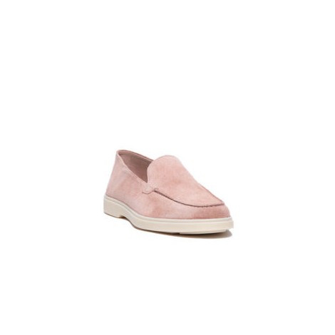 Mocassino da donna in suede rosa