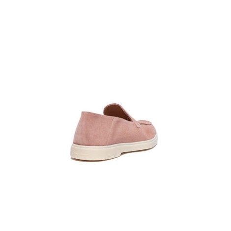 Mocassino da donna in suede rosa