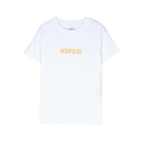 ASPESI KIDS T-Shirt Bianca Con Stampa Aspesi