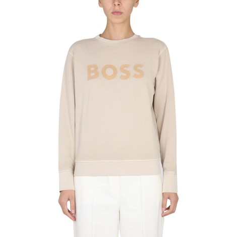 boss crewneck sweatshirt with logo