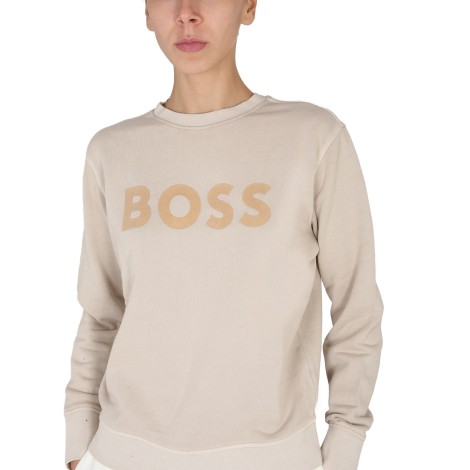 boss crewneck sweatshirt with logo