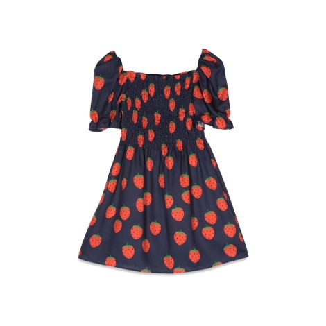 mini rodini strawberries allover p s/s dress