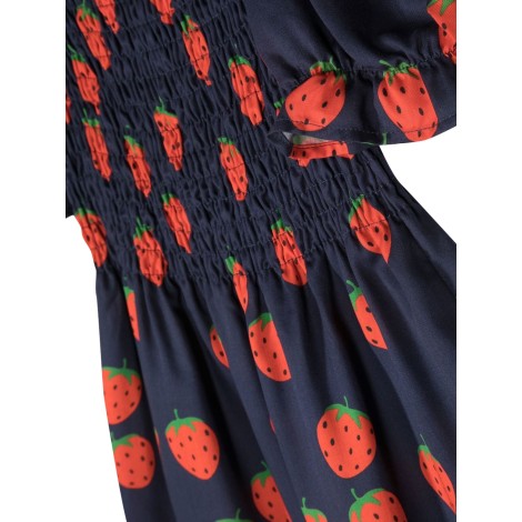 mini rodini strawberries allover p s/s dress