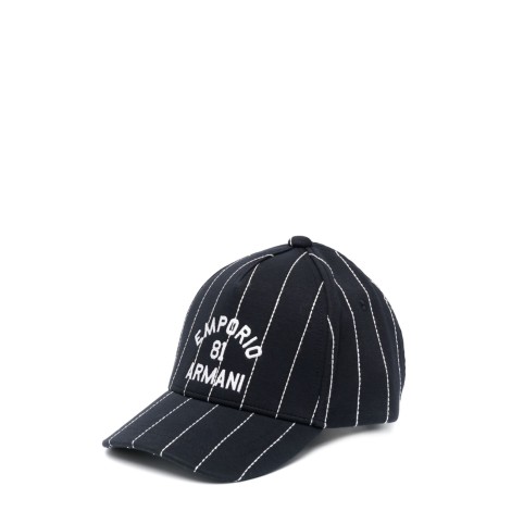 emporio armani baseball hat stripes