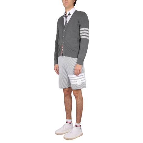 thom browne striped bermuda shorts