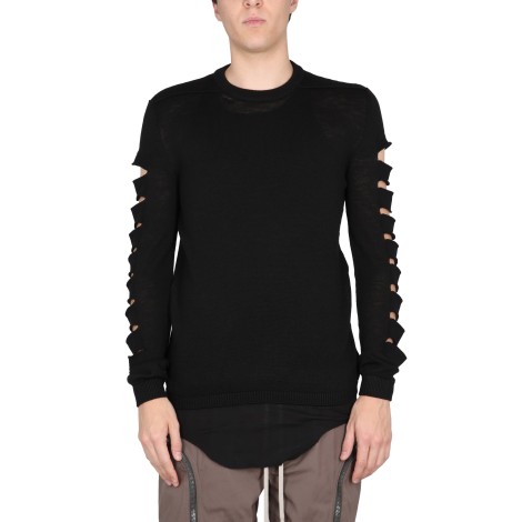 rick owens mesh with cut-out details