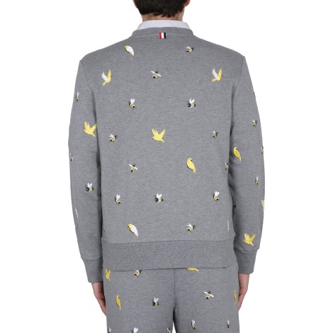 thom browne birds & bees sweatshirt