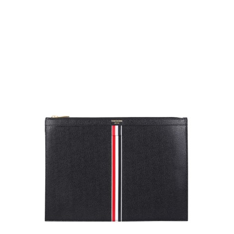 thom browne medium document holder with zip