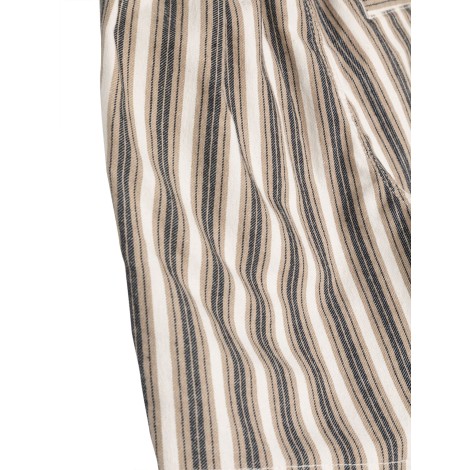 il gufo striped bermuda shorts