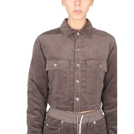 rick owens drkshdw cropped jacket