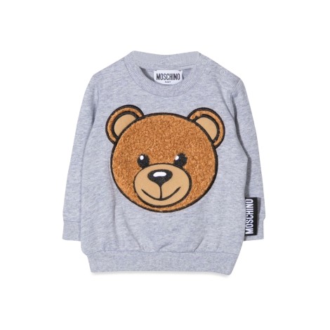 moschino felpa teddy bear con ricamo