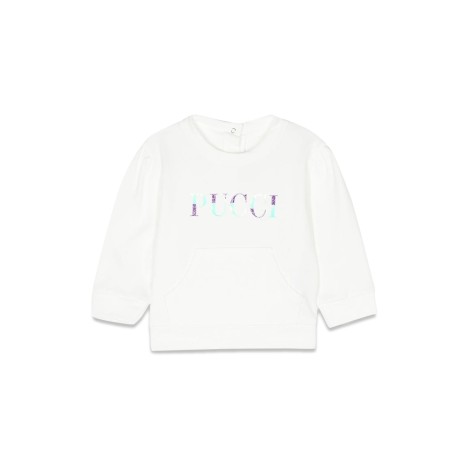 emilio pucci crewneck sweatshirt with logo