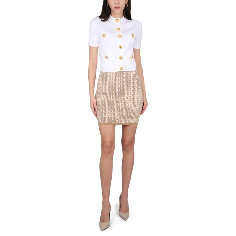 balmain mini skirt