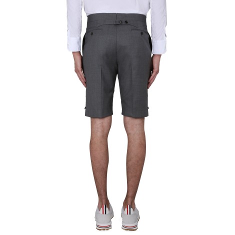 thom browne overcheck pattern bermuda shorts