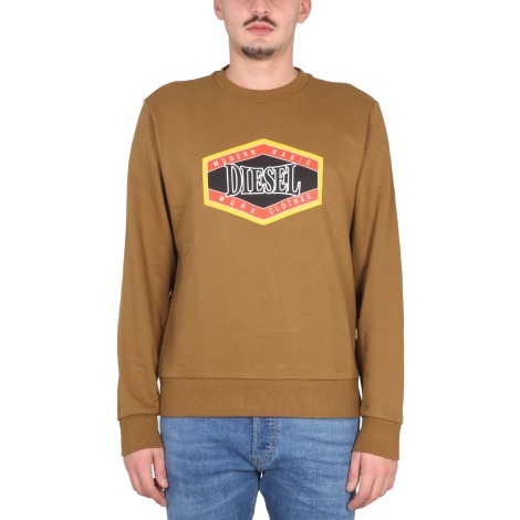 diesel sweatshirt with logo print