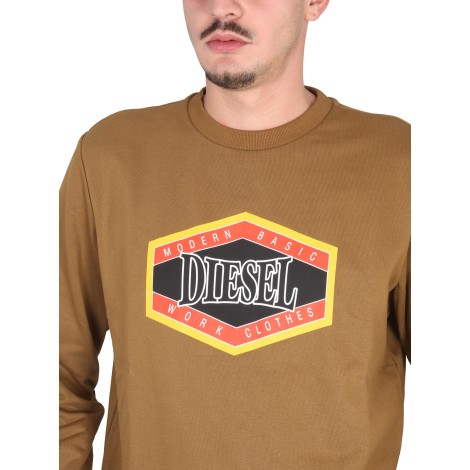 diesel sweatshirt with logo print