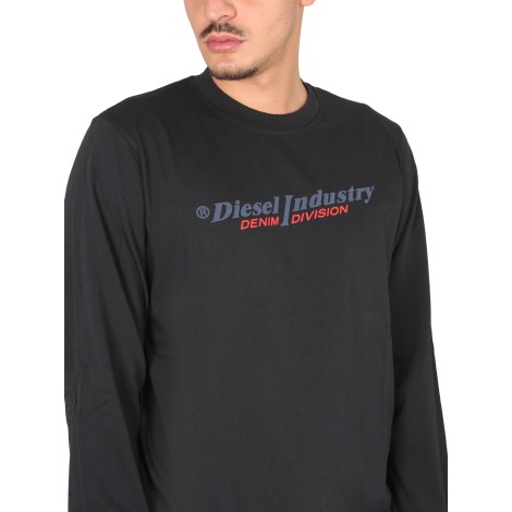 diesel logo print t-shirt