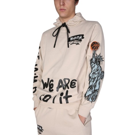 disclaimer sweatshirt with logo print