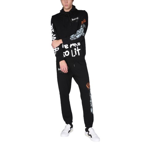 disclaimer sweatshirt with logo print