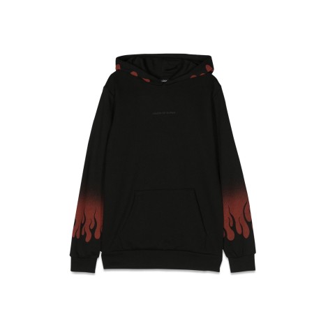 vision of super hoodie negative red flames