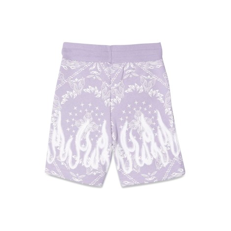 vision of super lilac shorts kids with bandana print