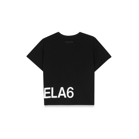 mm6 maison margiela mc logo t-shirt at the bottom