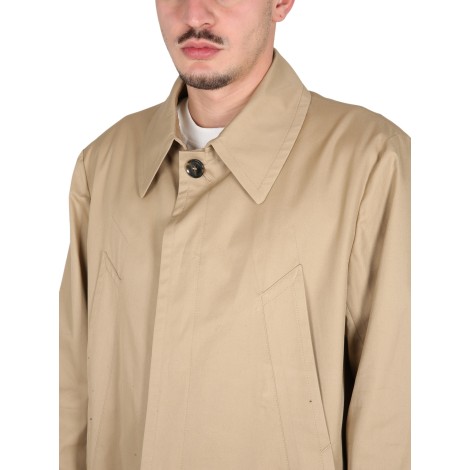 mm6 maison margiela cotton trench coat