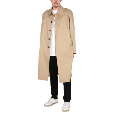 mm6 maison margiela cotton trench coat