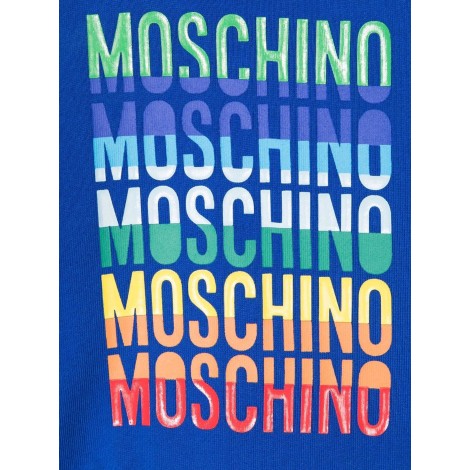 moschino felpa in cotone con logo