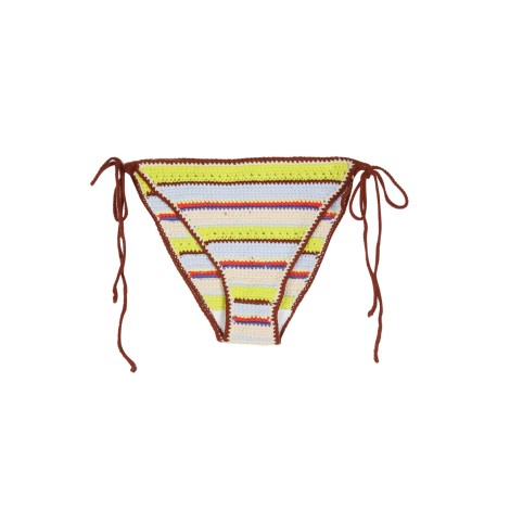 ganni crochet bikini bottom