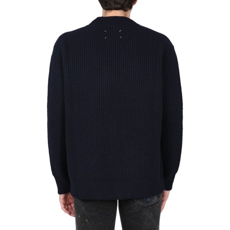 maison margiela donegal knit pullover