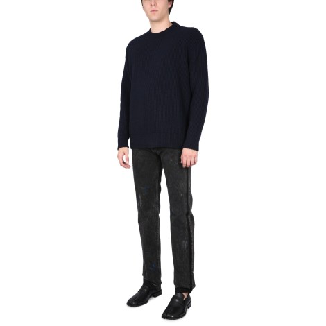 maison margiela donegal knit pullover