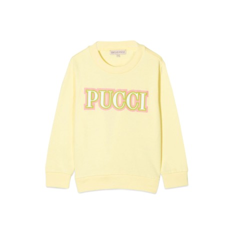 emilio pucci logo crewneck sweatshirt