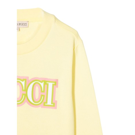 emilio pucci logo crewneck sweatshirt