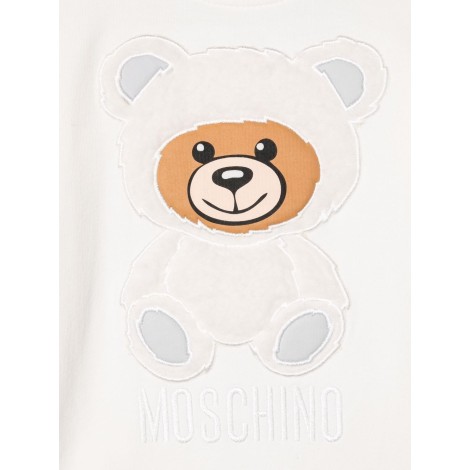 moschino abito a felpa con teddy bear