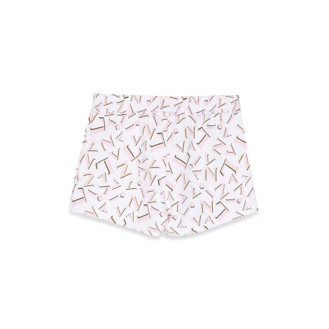 lanvin allover logo shorts