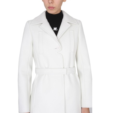 courreges heritage single-breasted coat